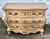 Wood Vintage Pulaski Venetian Style Carved &Painted Pine Three Drawer Bombe' Commode For Sale - Image 7 of 13