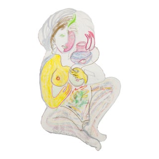 Paper Doll Thoughts - Eva Bouzard-Hui, C. 1985 For Sale