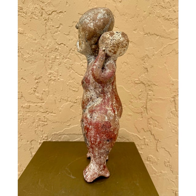 15th Century & Earlier Nayarit Chinesco Standing Female Figurine For Sale - Image 5 of 8