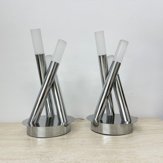 Postmodern German Table Lamp from Wofi Leuchten, 1990s Set of 2 For Sale - Image 3 of 18