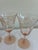 Vintage Pink Etched Wine Glasses With Grape Motif - Set of 4 For Sale - Image 4 of 9