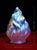 1940s Art Deco Mid-Century Brass Table Lamp with Opaline Flame Shade, 1940s For Sale - Image 5 of 18