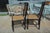 Pair Black Bamboo & Cane Colonial Noir Side / Dining Chairs For Sale - Image 4 of 17
