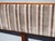 Vintage Mid Century Modern Style Brown Velvet Stripped Queen Headboard For Sale In Los Angeles - Image 6 of 15