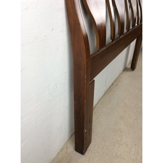 Mid Century Modern Full Size Headboard With Bentwood Details For Sale - Image 13 of 18