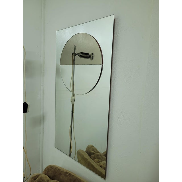 Wood Vintage Wall Mirror from Cristal Art, Italy, 1970s For Sale - Image 7 of 18