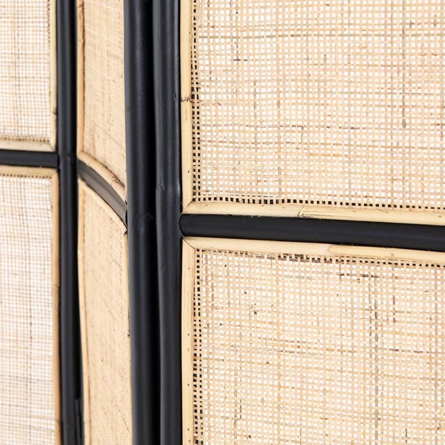 Sundara Rattan Screen, Black | Chairish