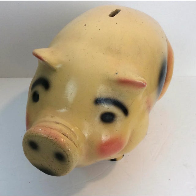 Mid-Century Ceramic Piggy Bank For Sale - Image 4 of 5