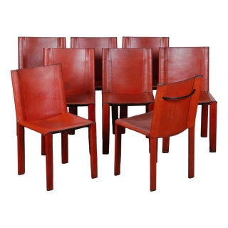 Chairs by Carlo Bartoli for Matteo Grassi, 1980s, Set of 8 For Sale