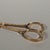 French Pair of 18th century sewing scissors in 18k yellow gold (750/1000) For Sale - Image 3 of 7