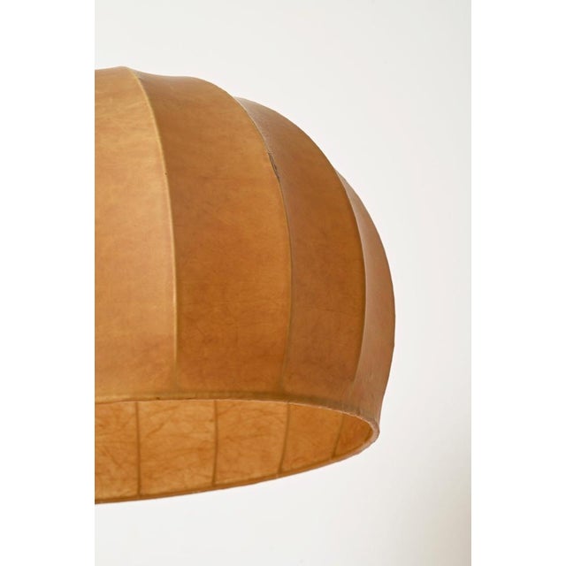 Large Round Beige Cocoon Pendant by Achille Castiglioni for Hille, Italy, 1960s For Sale - Image 13 of 15
