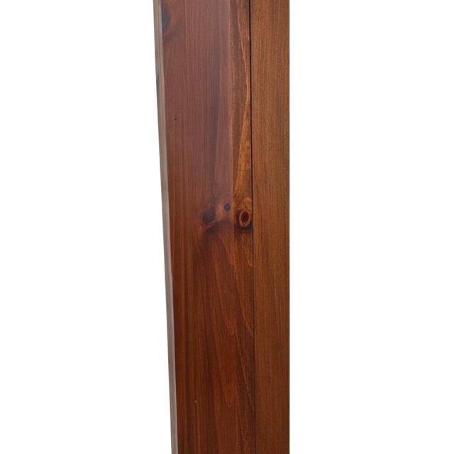 Ethan Allen Country Craftsman Corner Cabinet Shelf Display Knotty Pine Hutch For Sale - Image 11 of 13
