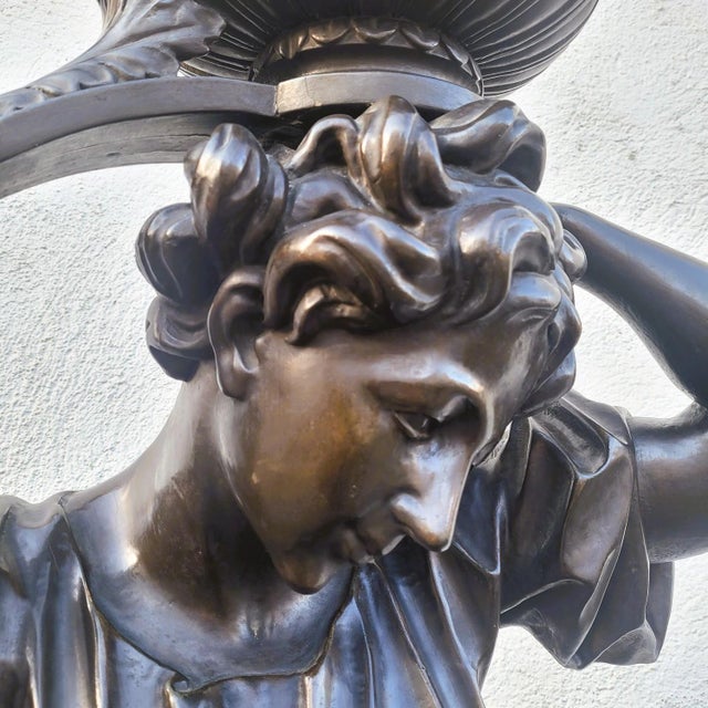 Wood Large Sculpture of Woman, 1800s, Wood For Sale - Image 7 of 18