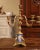 French Pair of 19th Century French Louis XVI Gilt Bronze and Porcelain Candelabras For Sale - Image 3 of 8
