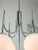 Vintage Italian Chrome and Opaline Chandelier, 1970s For Sale - Image 10 of 16