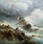 Textile French School - 1874 - Shipwreck - Seascape - Romantism - Oil on Canvas - Monogrammed For Sale - Image 7 of 12