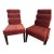 Nathan Anthony Custom Upholstered Lounge Chairs – Pair For Sale