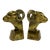 Vintage Brass Rams Head Bookends For Sale