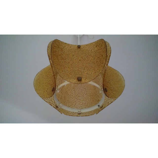 Mid-Century Modern German Glass Pendant Lamp, 1970s For Sale - Image 3 of 7