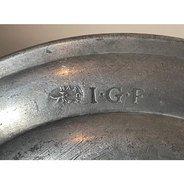 Up for sale is a rare antique early 18th century hand forged French pewter plate. It's forged out of thick pewter and has...