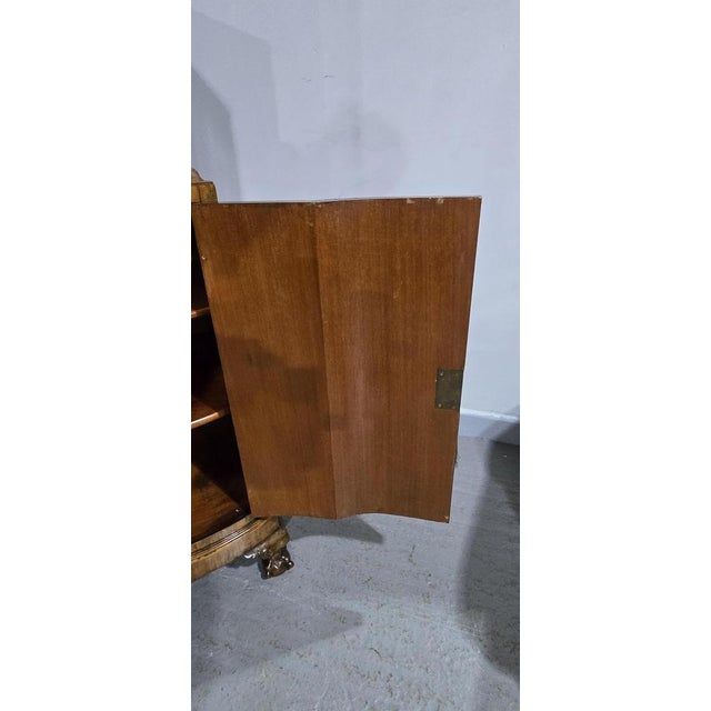 Burr Walnut Linen Press For Sale - Image 6 of 18