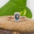 2020s 1.2Ct Aquamarine Ring With Earth Mined Diamond Accents: Solid 14k Gold, Size 6.75 For Sale - Image 5 of 9