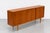 Wood Long Mid Century Modern Teak Credenza | Danish Sliding Door Sideboard, C. 1960's For Sale - Image 7 of 13