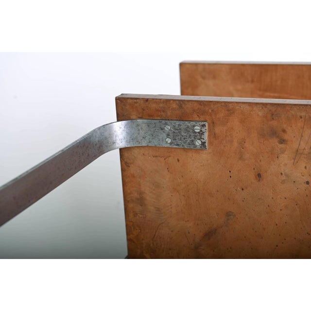 1930s Vintage Bauhaus Side Table in Tubular Steel, 1930s For Sale - Image 5 of 8