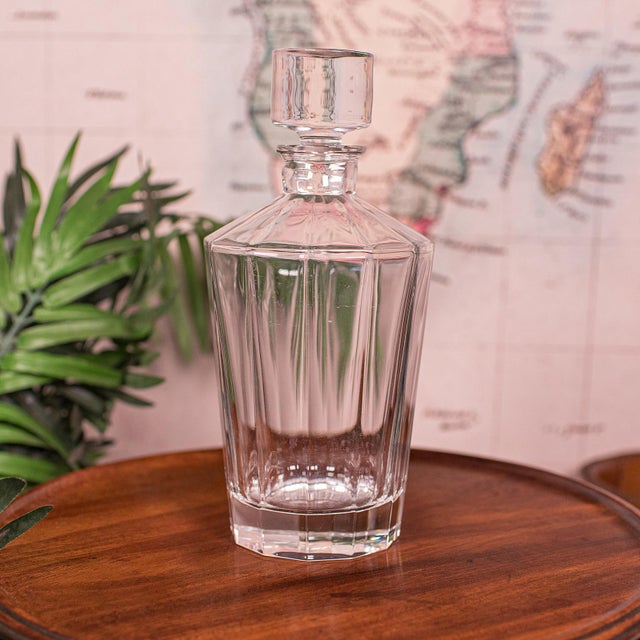 Vintage Brandy Decanter, English, Glass, Spirit Bottle, Art Deco, Mid Century For Sale - Image 4 of 10