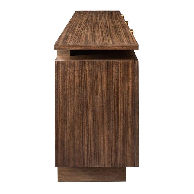 Not Yet Made - Made To Order Modern 4 Door Cabinet 80" For Sale - Image 5 of 7