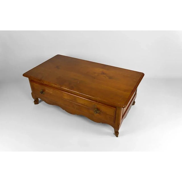 1980s French Rustic Coffee Table with Sliding Top, 1980 For Sale - Image 5 of 9