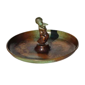Bronze Ashtray by Carl-Einar Borgström for Ystad-Metall, 1930s