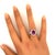 Metal 4.41 Carat Vivid Purplish Red Ruby Diamond Platinum Ring, Aigs Certified, Size 5.75 For Sale - Image 7 of 7
