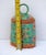 Vintage Swiss Cow Bell Metal Decorative Emboss Hand Painted For Sale - Image 4 of 4