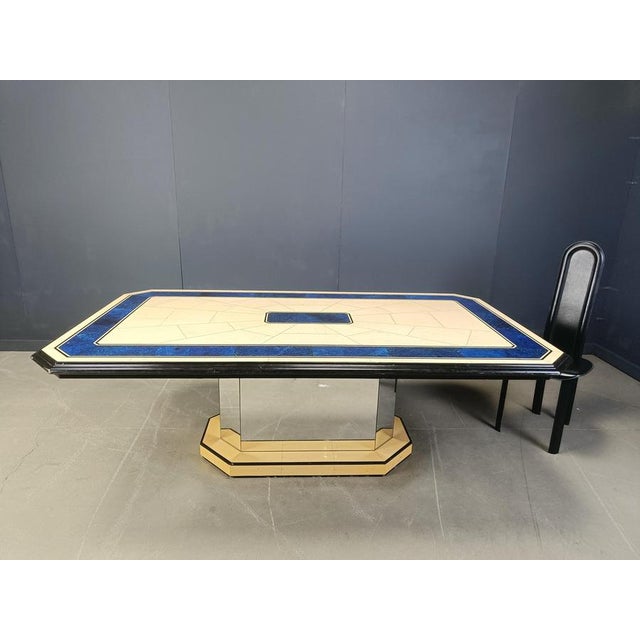 Vintage Lacquered Dining Table, 1970s For Sale - Image 4 of 12