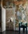 Contemporary Harlequin Foresta Wallpaper in Baked Terracotta/Cerulean For Sale - Image 3 of 4