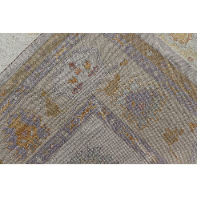 Turkish Oushak Rug in Neutrals by Keivan Woven Arts 10'6 X 14' For Sale - Image 15 of 15