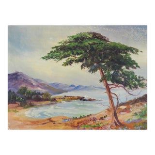 Early 20th Century Seaside Landscape Painting For Sale