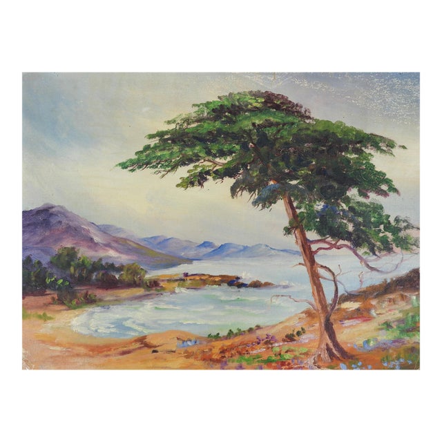 Early 20th Century Seaside Landscape Painting For Sale
