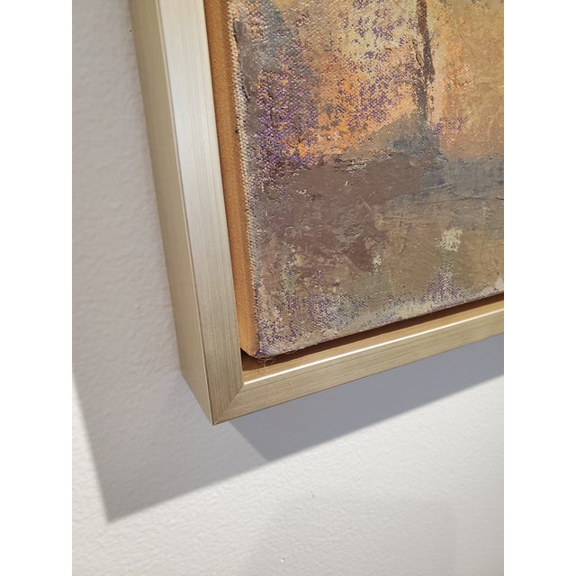 Textile Contemporary Italian Courtyard Archway Original Framed Oil Painting For Sale - Image 7 of 11