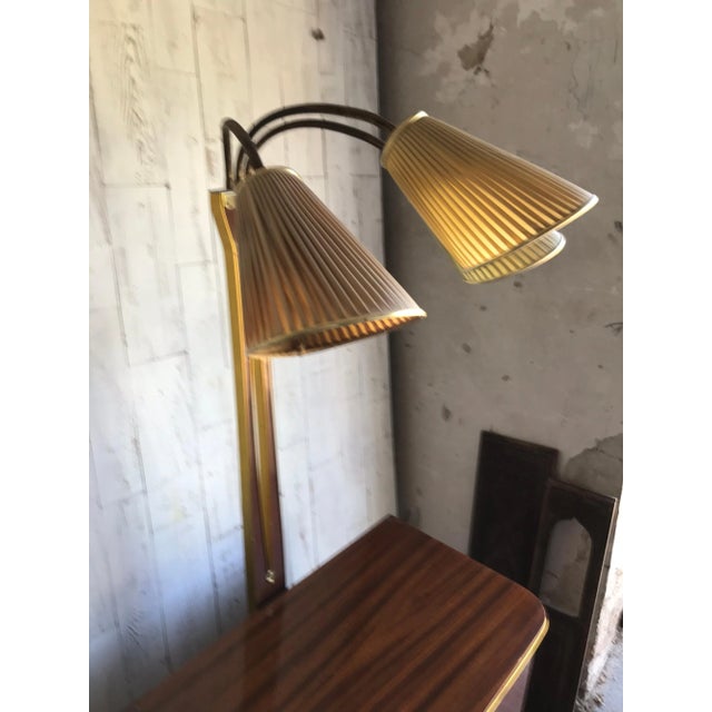 Art Deco Style Walnut Drinks Cabinet with Lamp, 1950s For Sale - Image 9 of 12