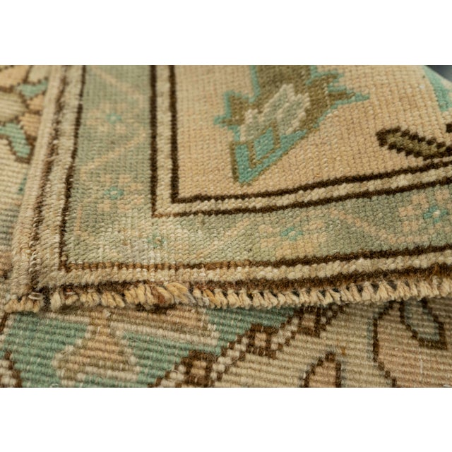 Turkish Mini Rug Oriental Hand Knotted Vintage Rug 1'10" x 3'4" #21092 For Sale In Houston - Image 6 of 8
