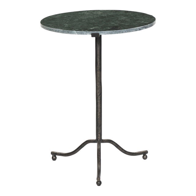 Four Hands Sophie End Table - Hunter Green Marble For Sale