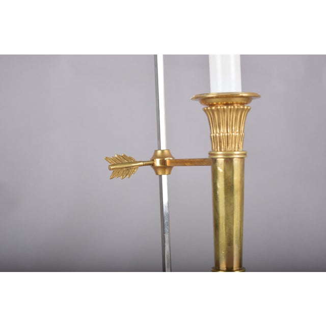 Brass Bouillotte Table Lamp with Adjustable Black Metal Shade, 1950s For Sale - Image 10 of 16