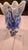Mid-Century Modern Vintage MCM Royal Gallery Polish Glass 8.5" Vase White and Blue Speckled Vase For Sale - Image 3 of 4