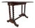 1920s Spanish Baroque Revival Drop-Leaf Table With Carved Barley Twist Legs For Sale