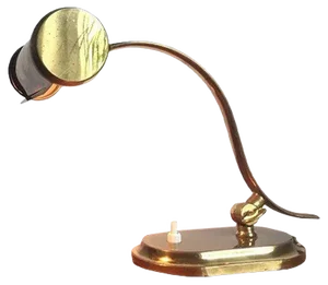 Brass Piano Lamp from Kaiser, 1950s