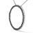 Contemporary .925 Sterling Silver 2.0 Cttw Black Diamond Open Hoop Circle 18" Pendant Necklace (Black Color, I2-I For Sale - Image 3 of 5