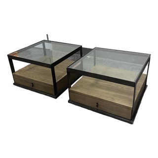 Four Hands Carlson Bunching Side Tables, Pair For Sale