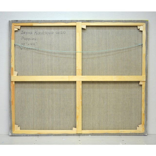 Early 21st Century Poppies. Modern Original Hand Painted For Sale - Image 6 of 11